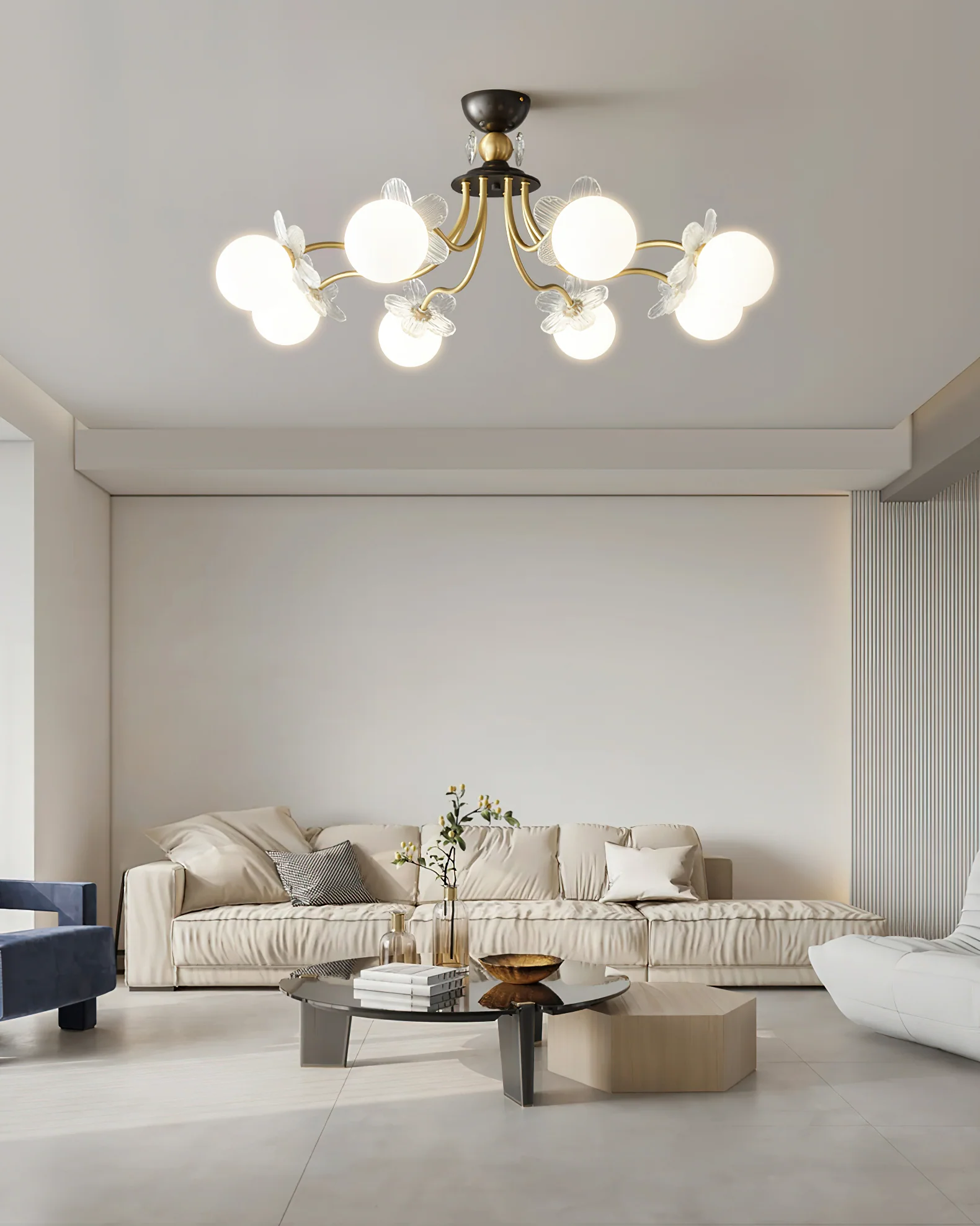 Blossom Flower Glass Chandelier - Image 10