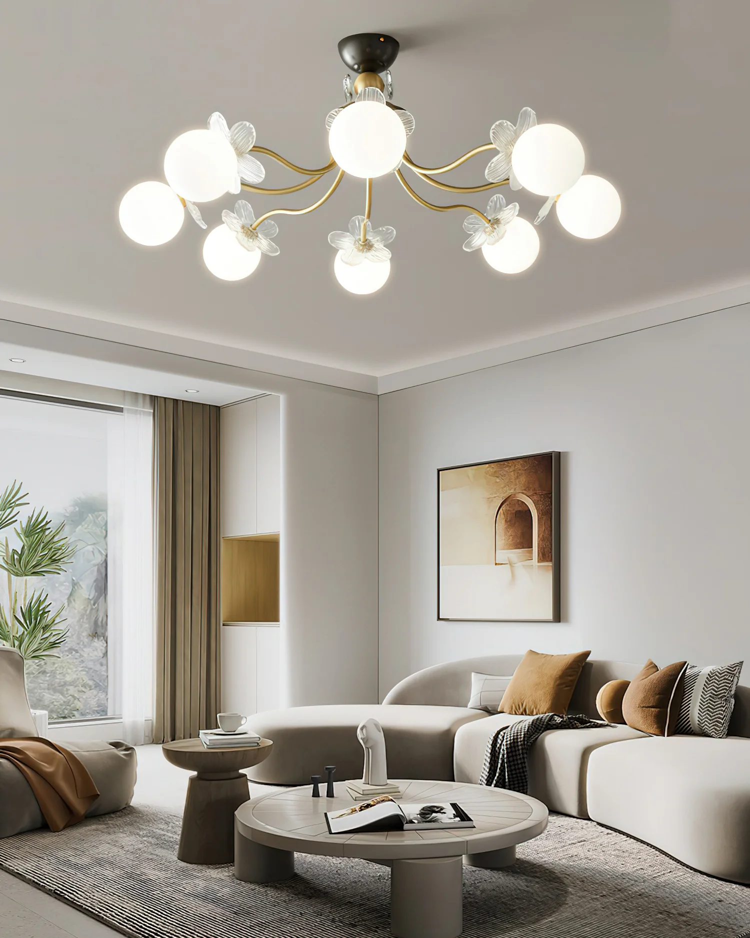 Blossom Flower Glass Chandelier - Image 11