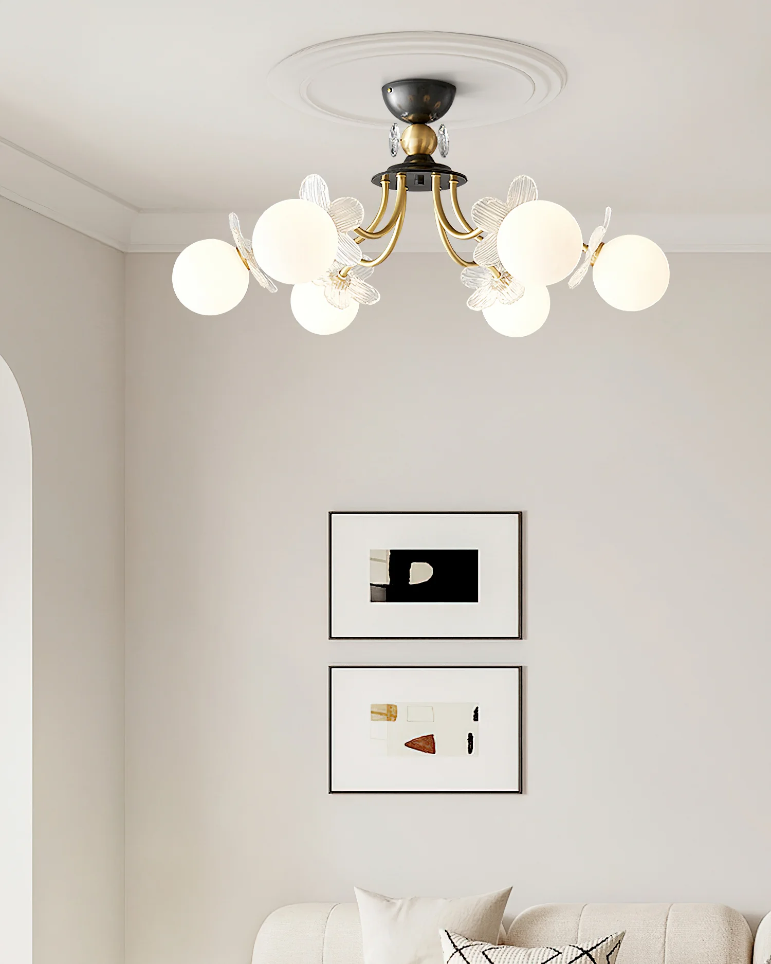 Blossom Flower Glass Chandelier - Image 6