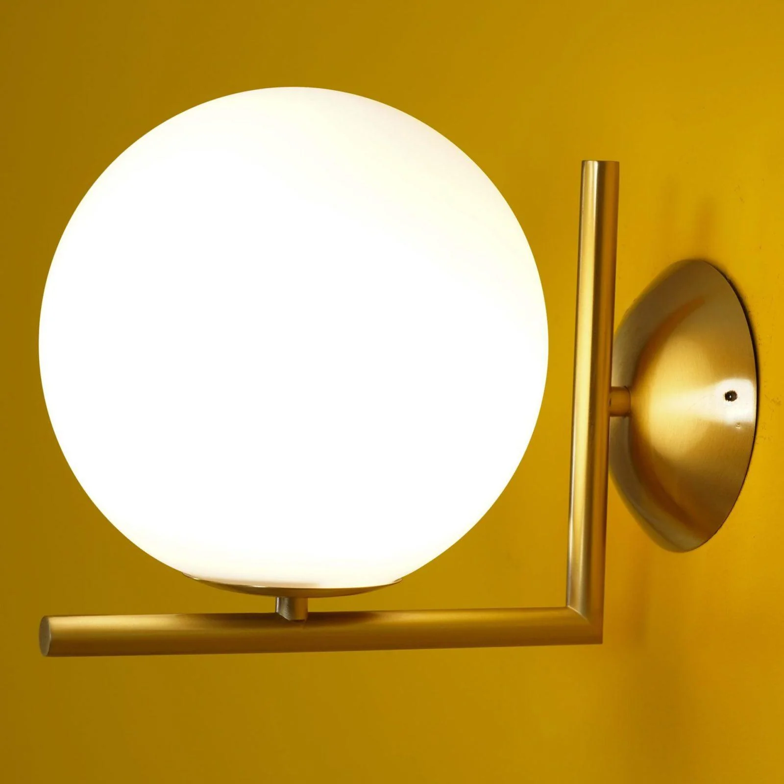 Blown Glass Opal Glass Wall Lamp - Image 18