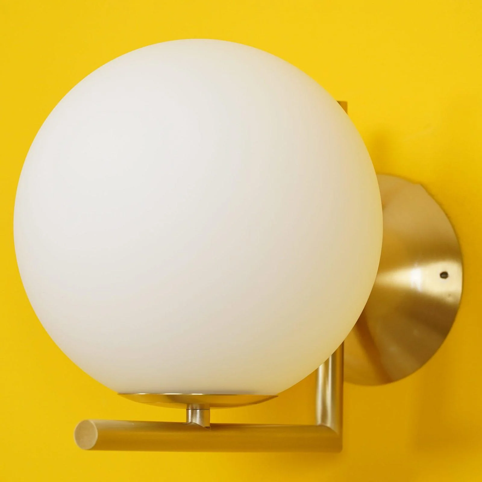 Blown Glass Opal Glass Wall Lamp - Image 20