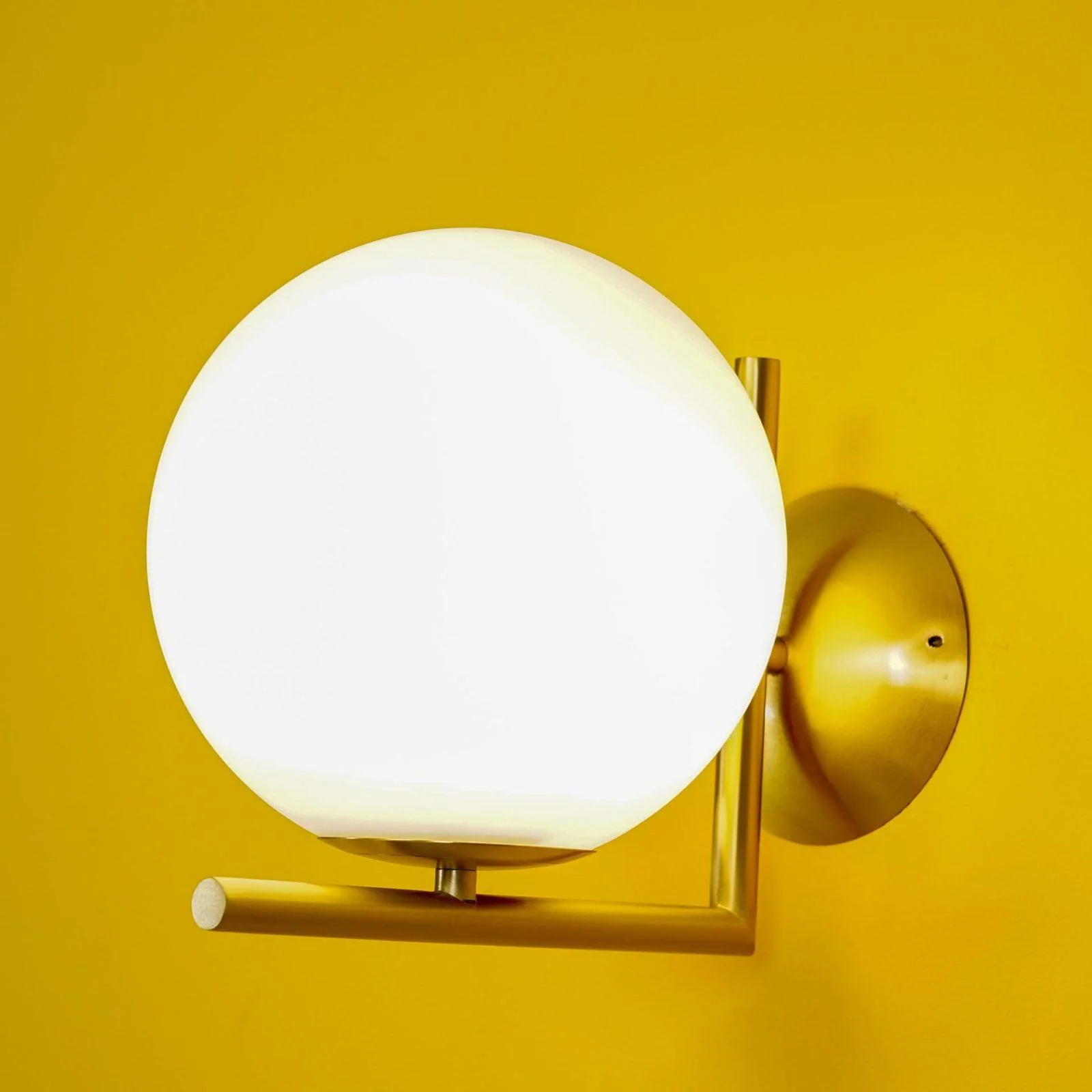 Blown Glass Opal Glass Wall Lamp - Image 21