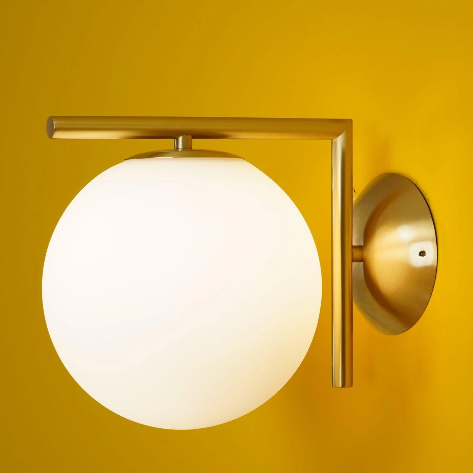 Blown Glass Opal Glass Wall Lamp - Image 22