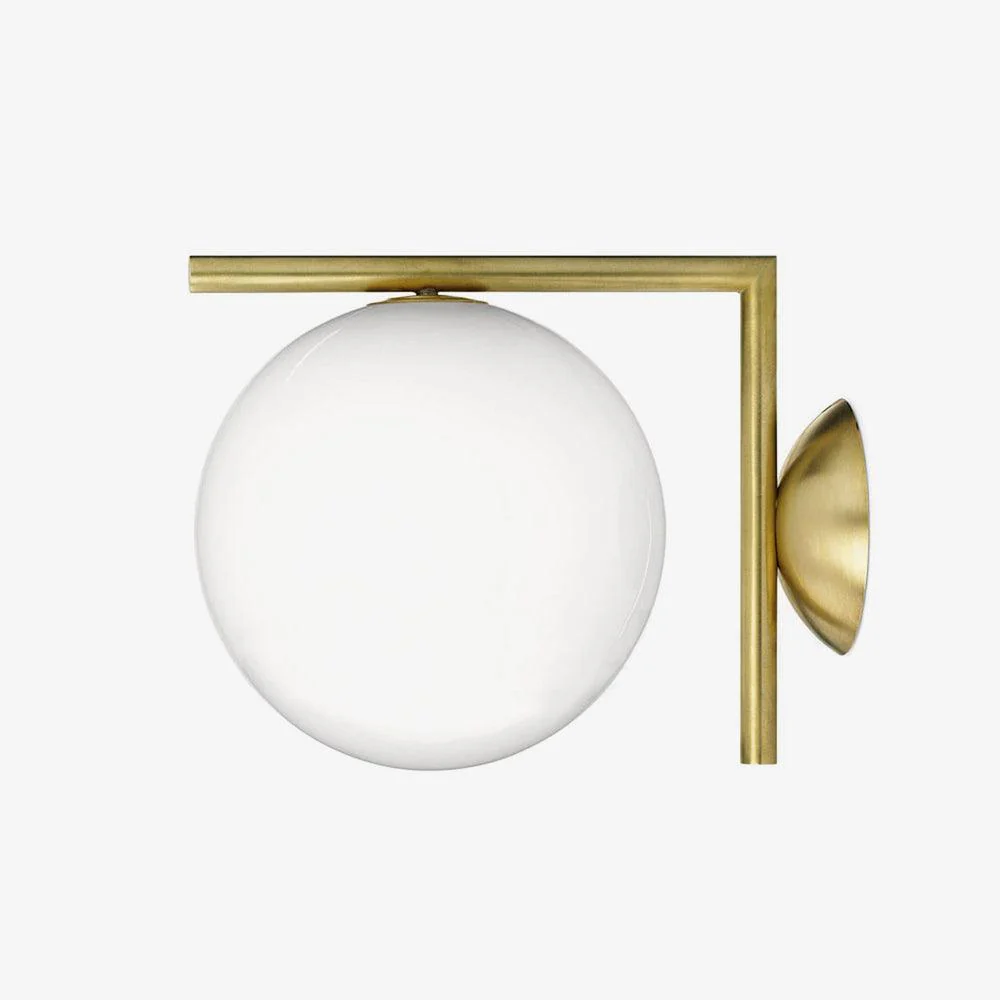Blown Glass Opal Glass Wall Lamp - Image 23