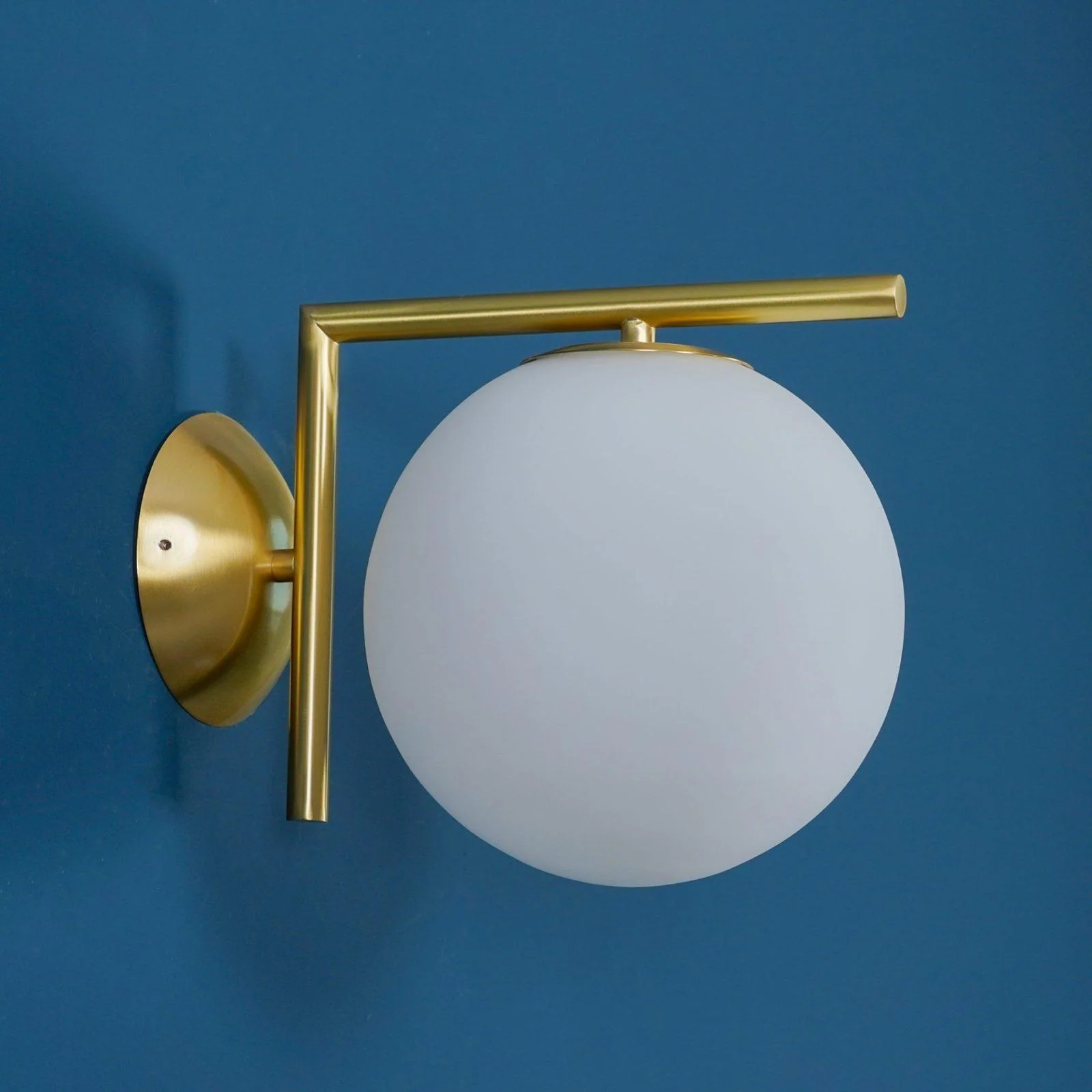 Blown Glass Opal Glass Wall Lamp - Image 28