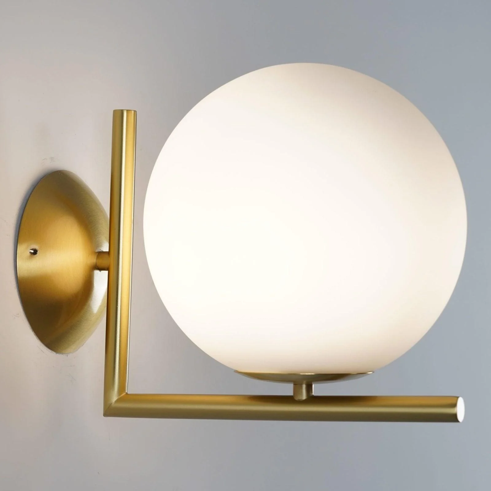 Blown Glass Opal Glass Wall Lamp - Image 29
