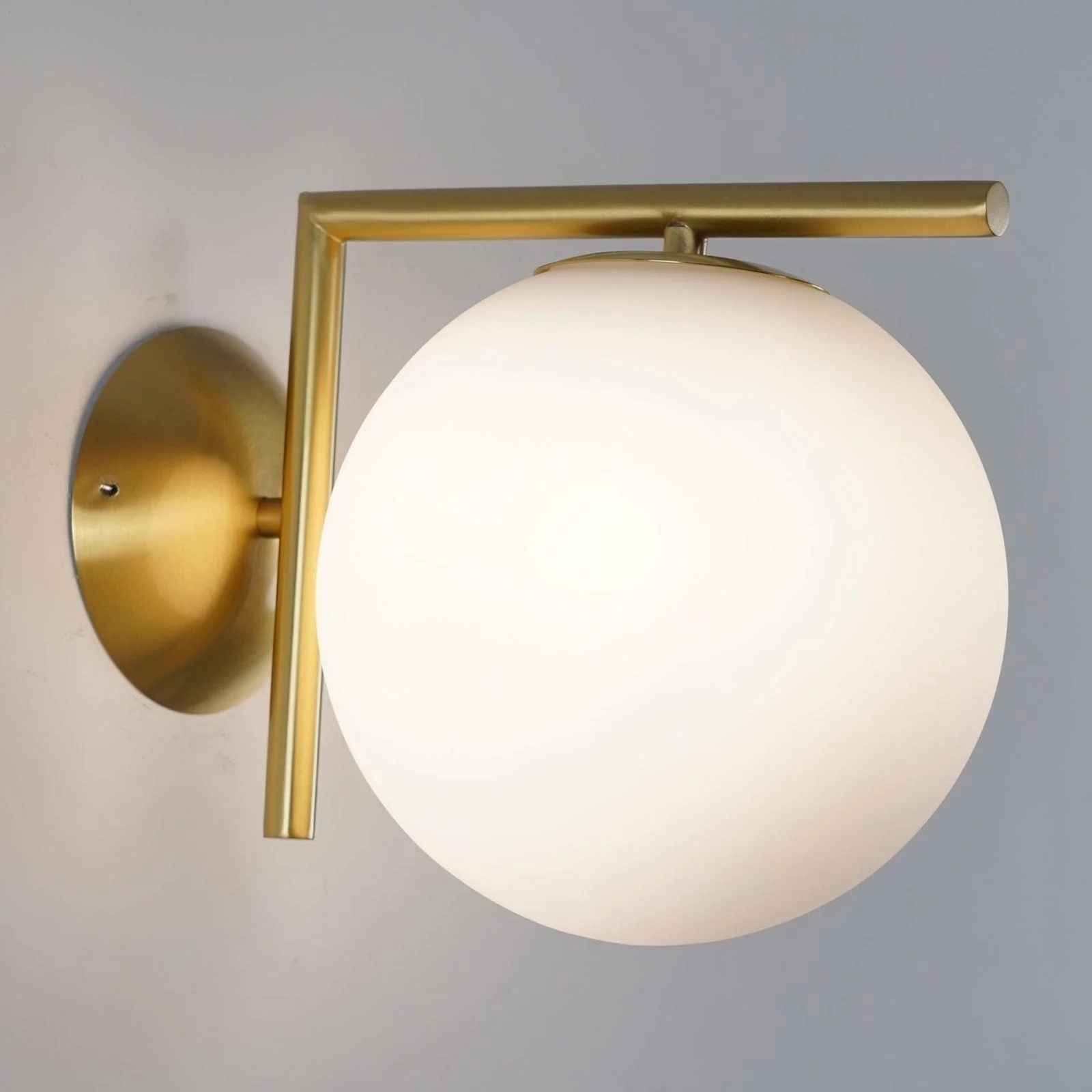 Blown Glass Opal Glass Wall Lamp - Image 30