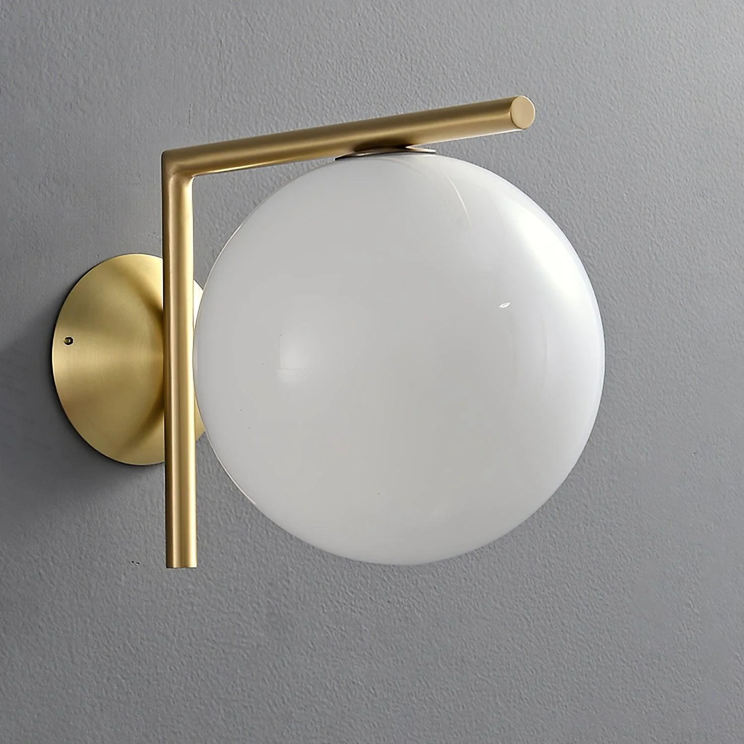 Blown Glass Opal Glass Wall Lamp - Image 37