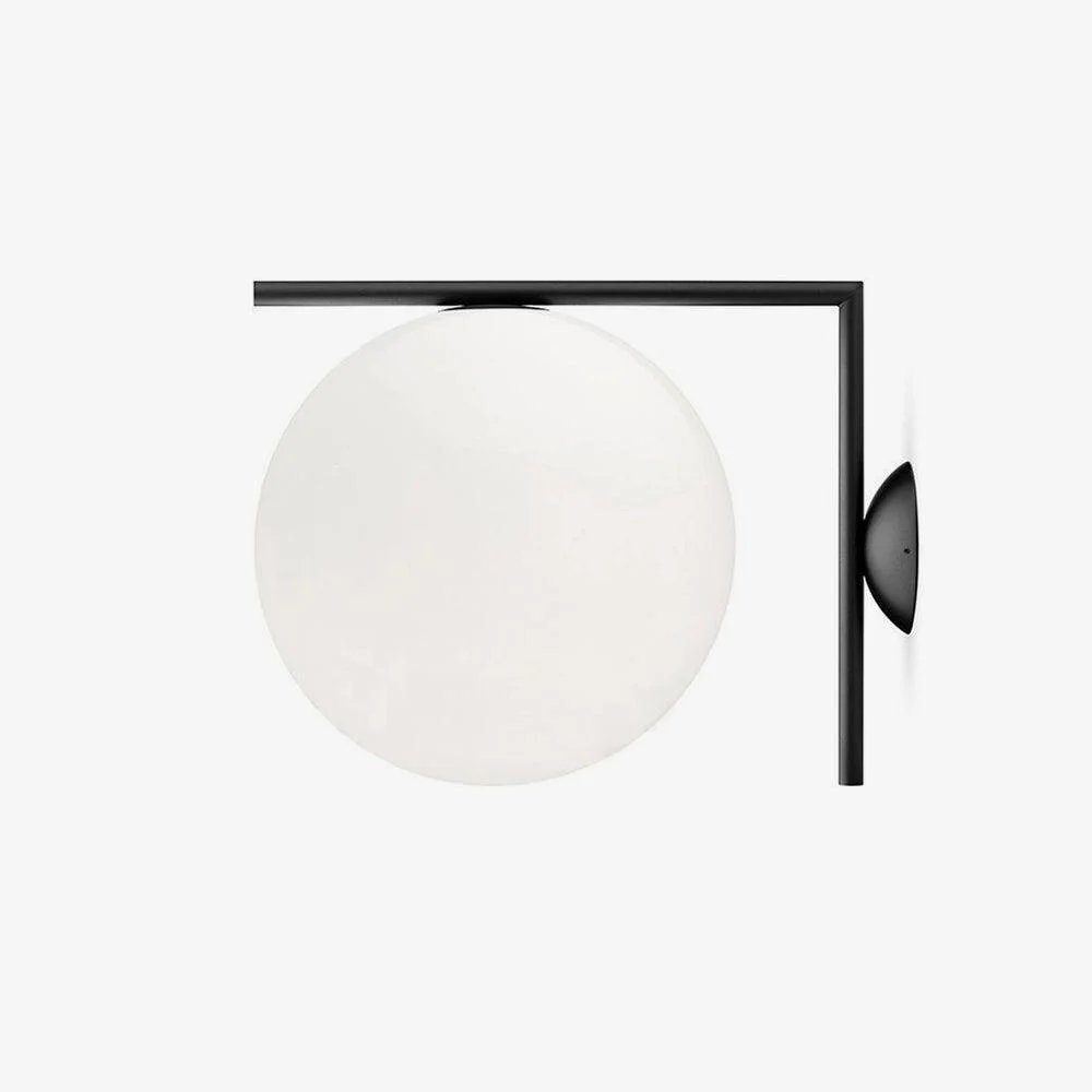 Blown Glass Opal Glass Wall Lamp - Image 5