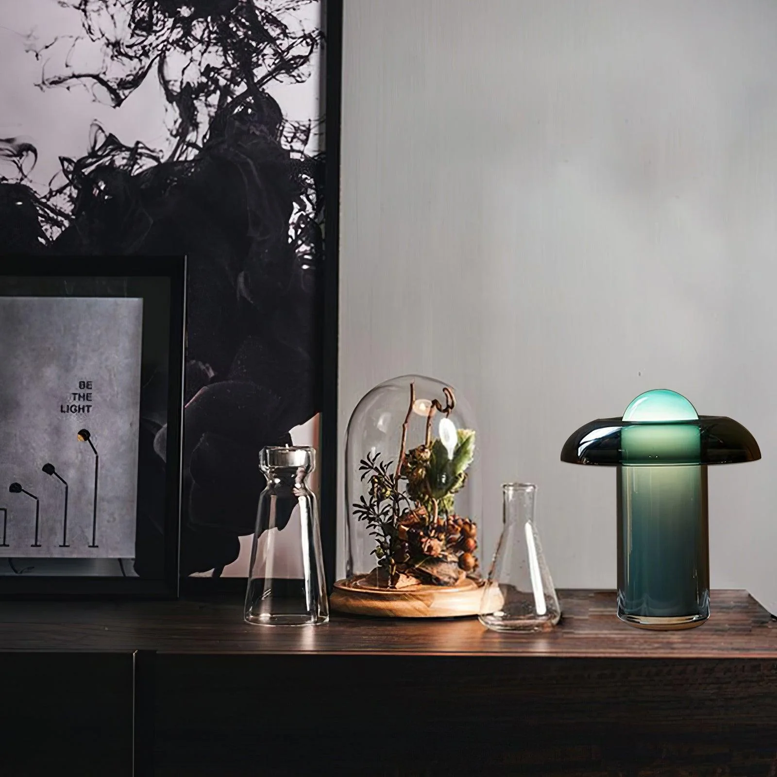 Glass Mushroom Table Lamp - Image 7