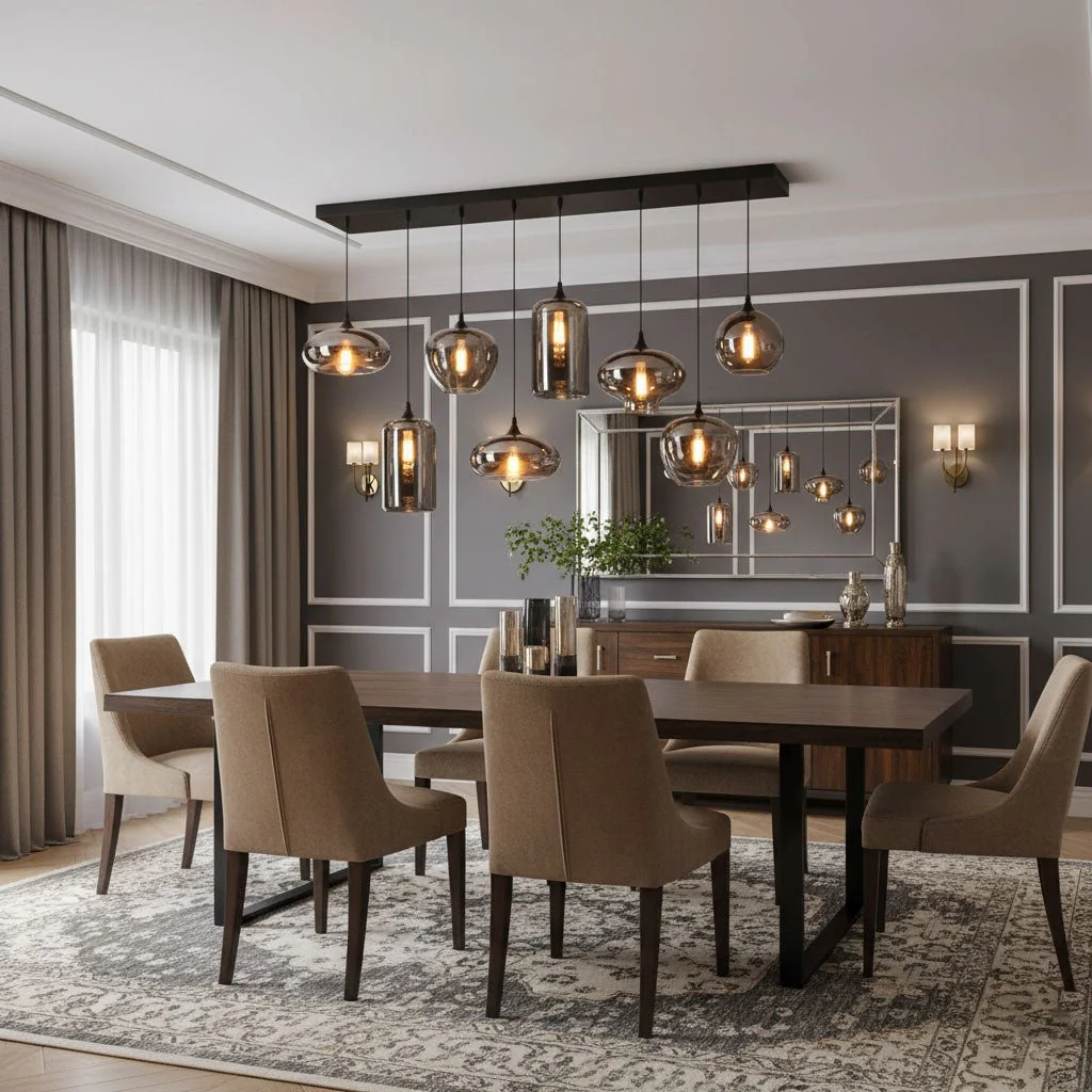 Bottle Glass Pendant Light - Image 4