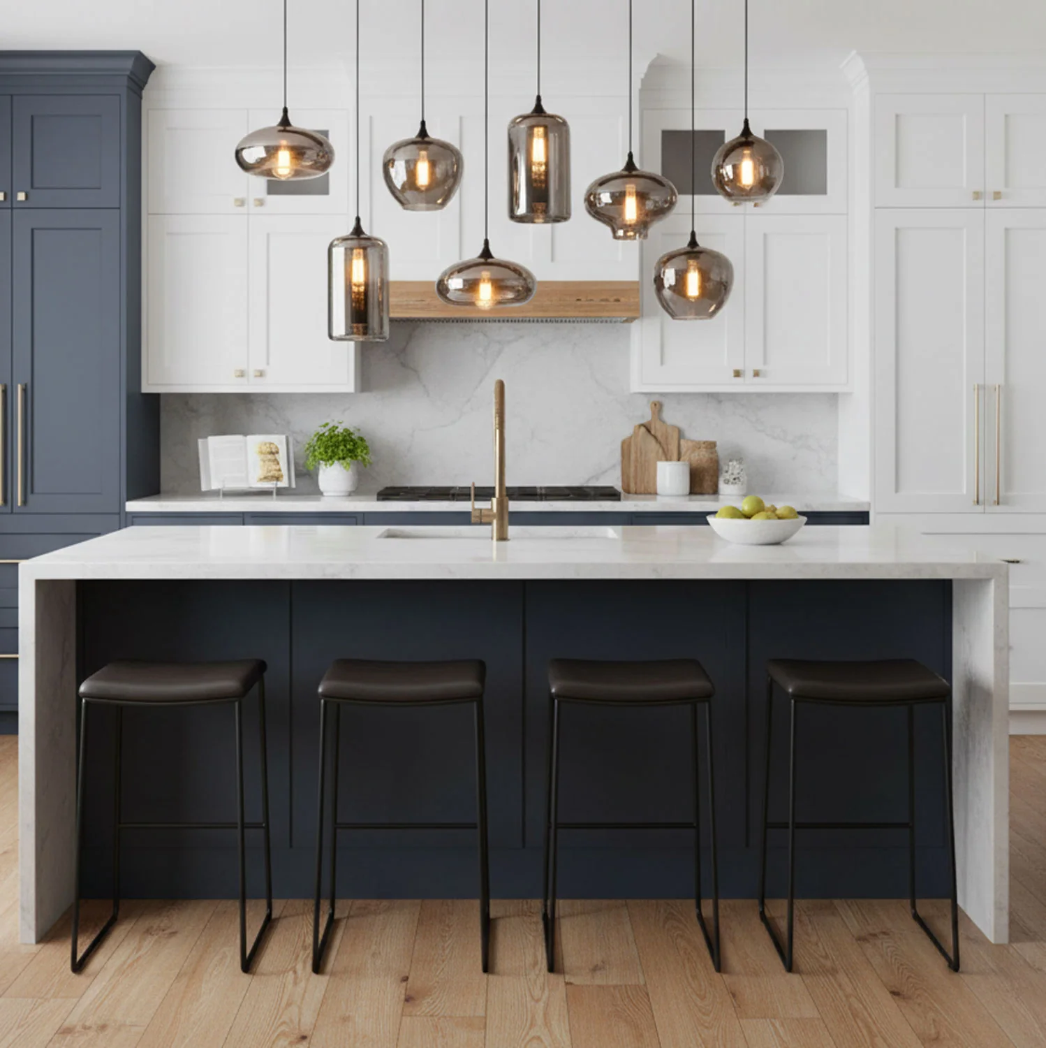 Bottle Glass Pendant Light - Image 6