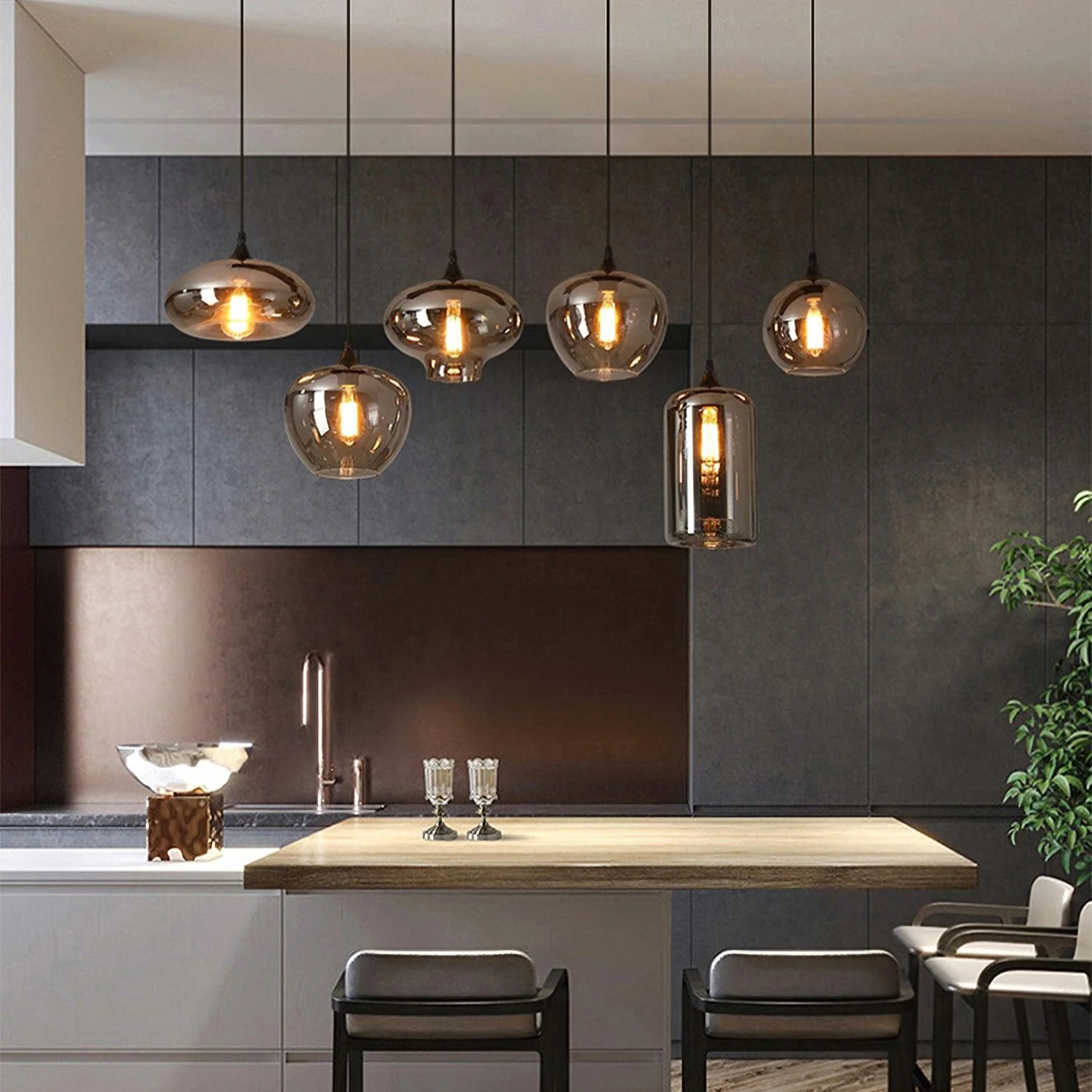 Bottle Glass Pendant Light - Image 13