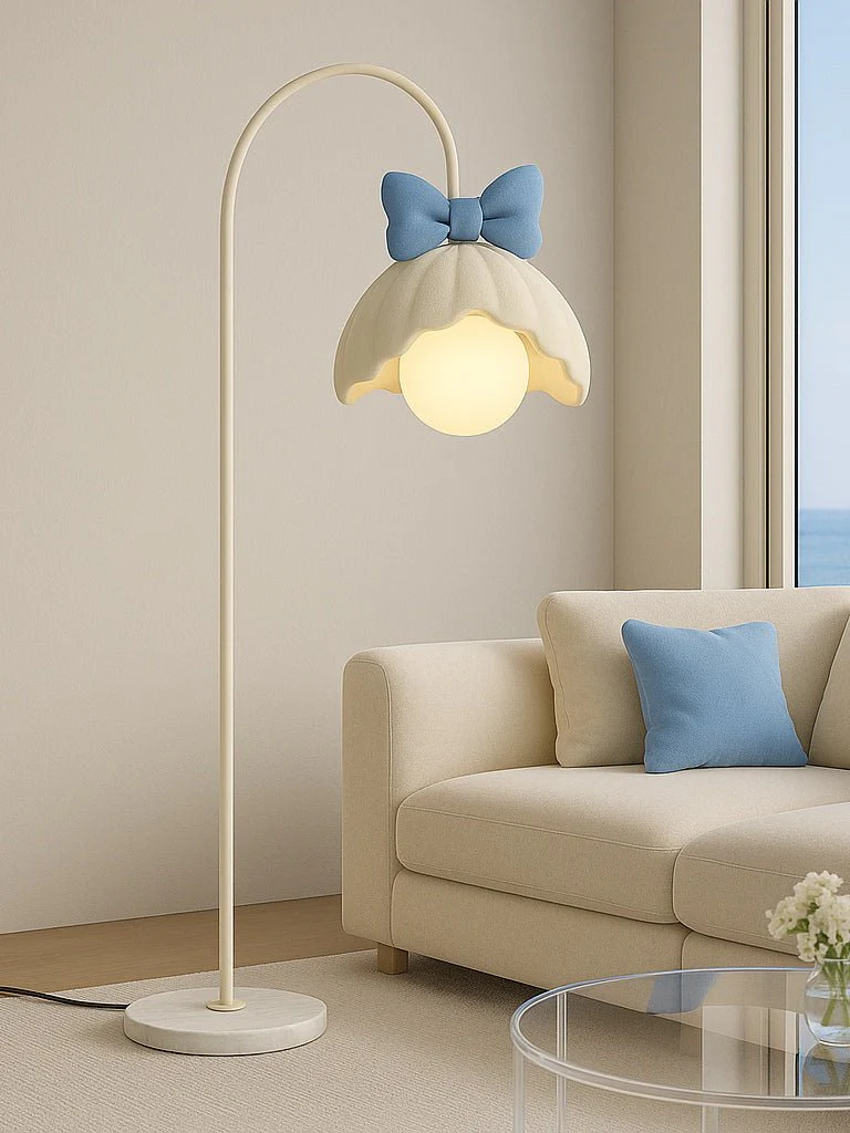 Bow Trim Petal Shade Floor Lamp - Image 11