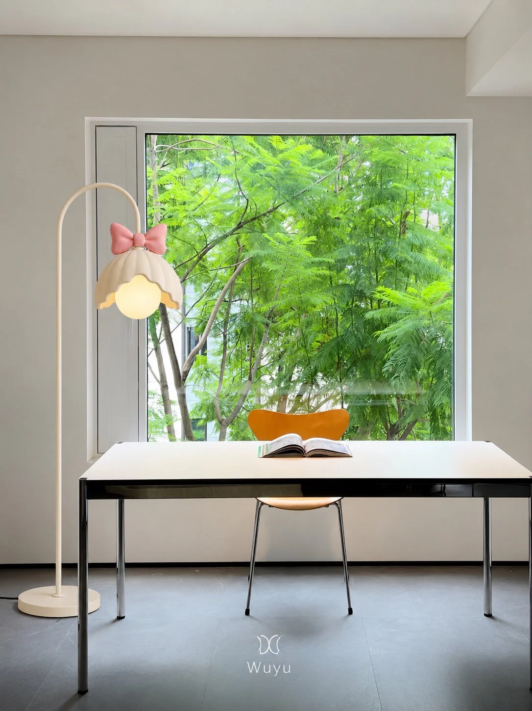 Bow Trim Petal Shade Floor Lamp - Image 12