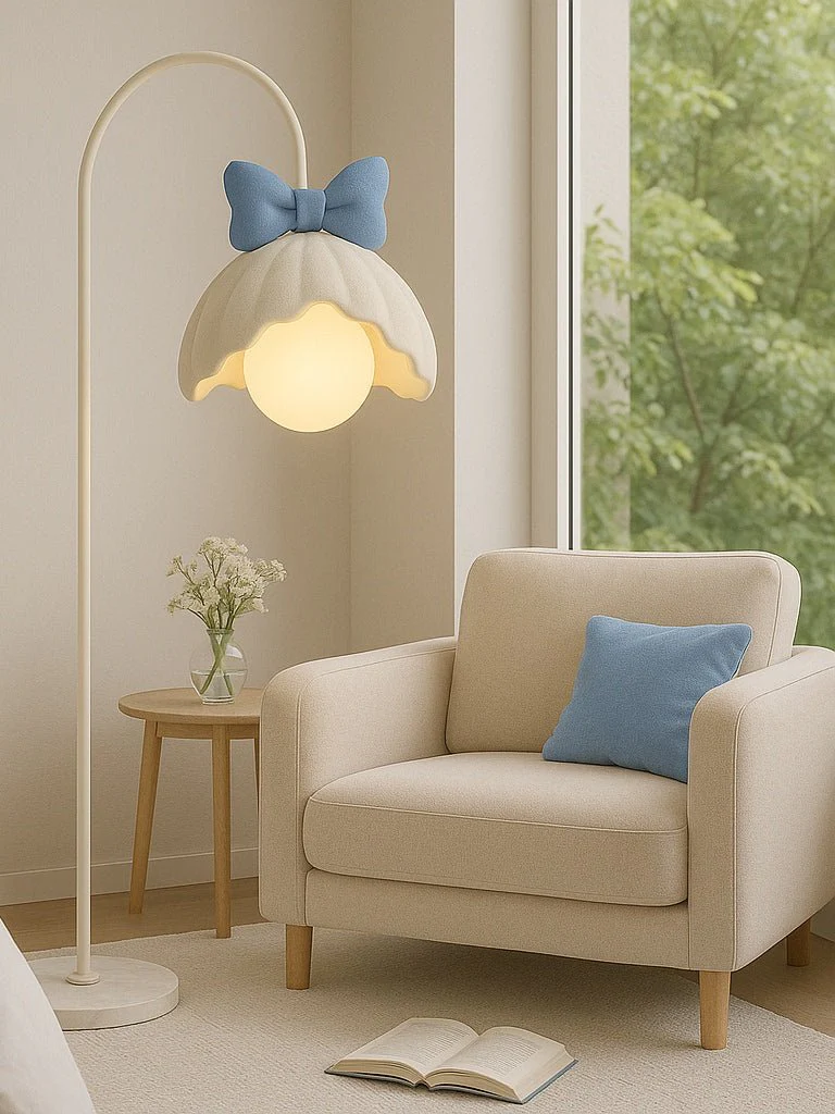 Bow Trim Petal Shade Floor Lamp - Image 7