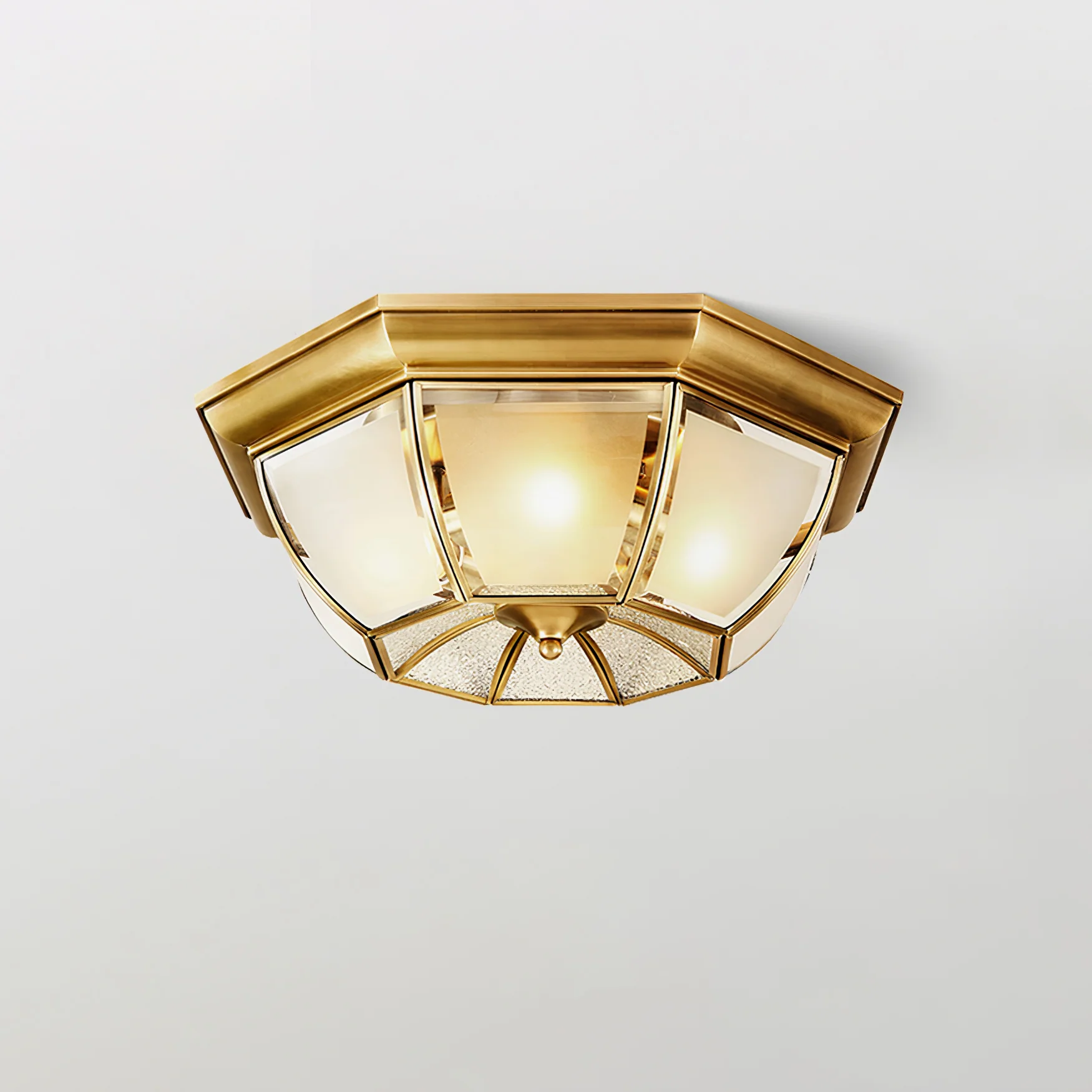 Bowl Shaped Brass Ceiling Lamp - Image 19