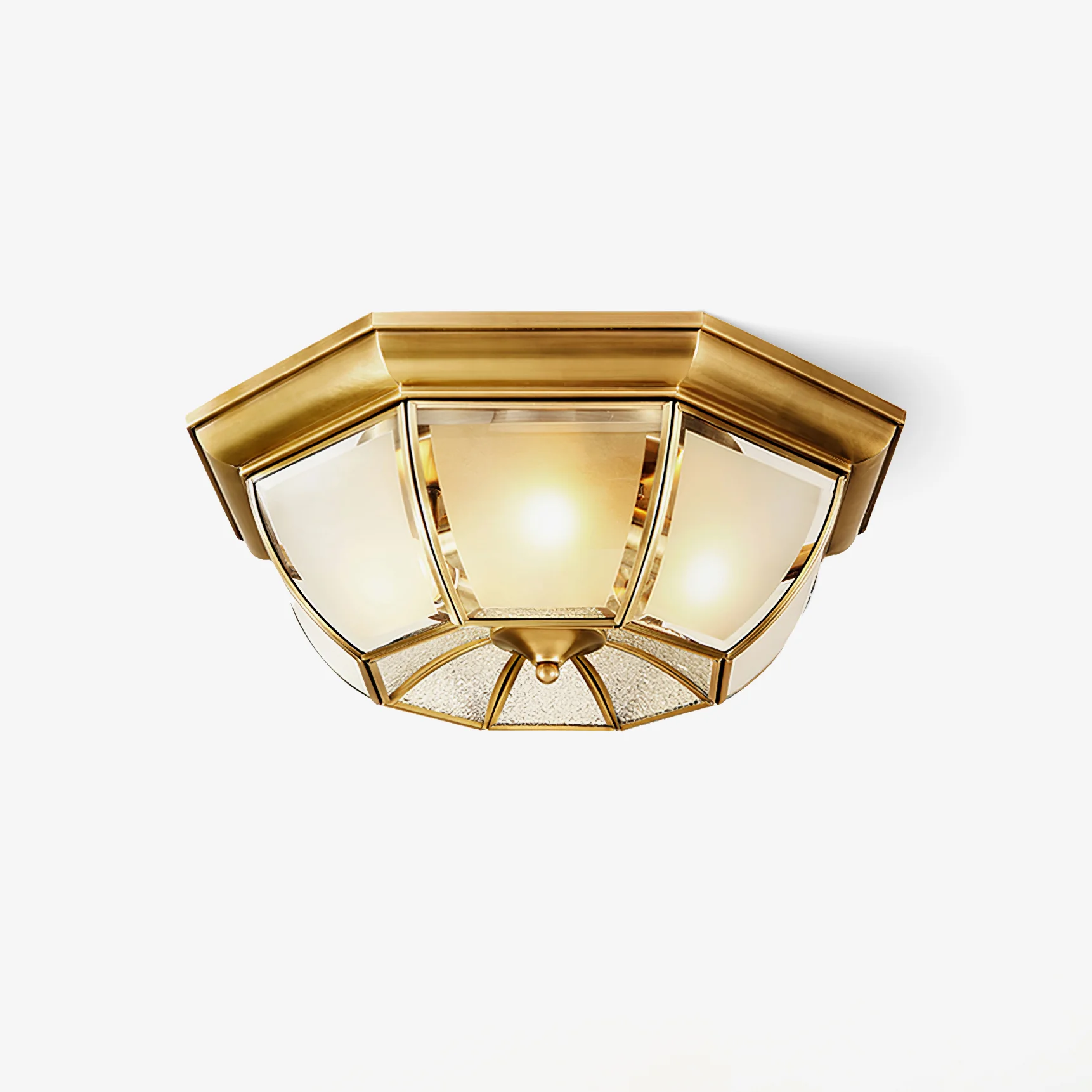 Bowl Shaped Brass Ceiling Lamp - Image 21