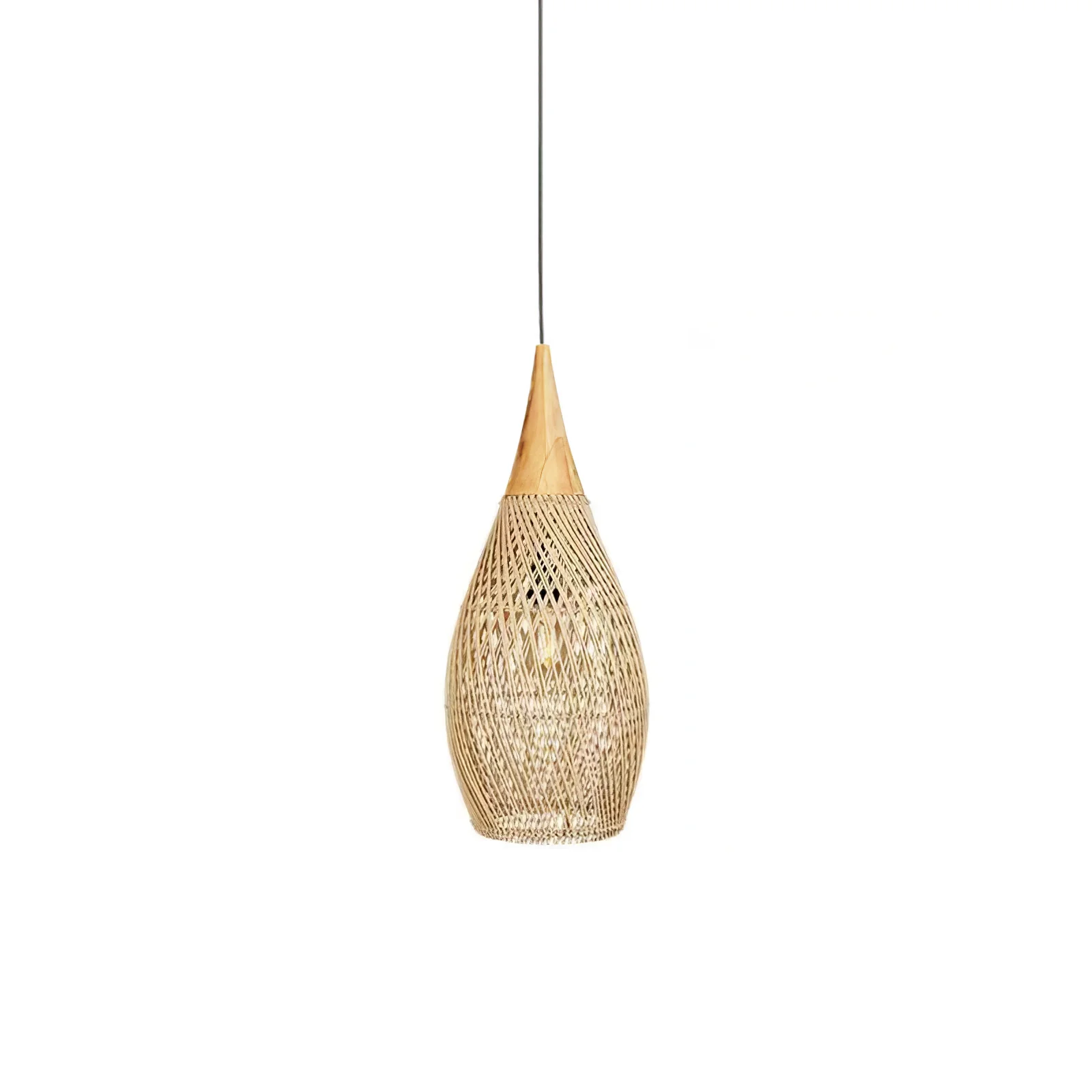Braided Rattan Pendant Lamp - Image 104