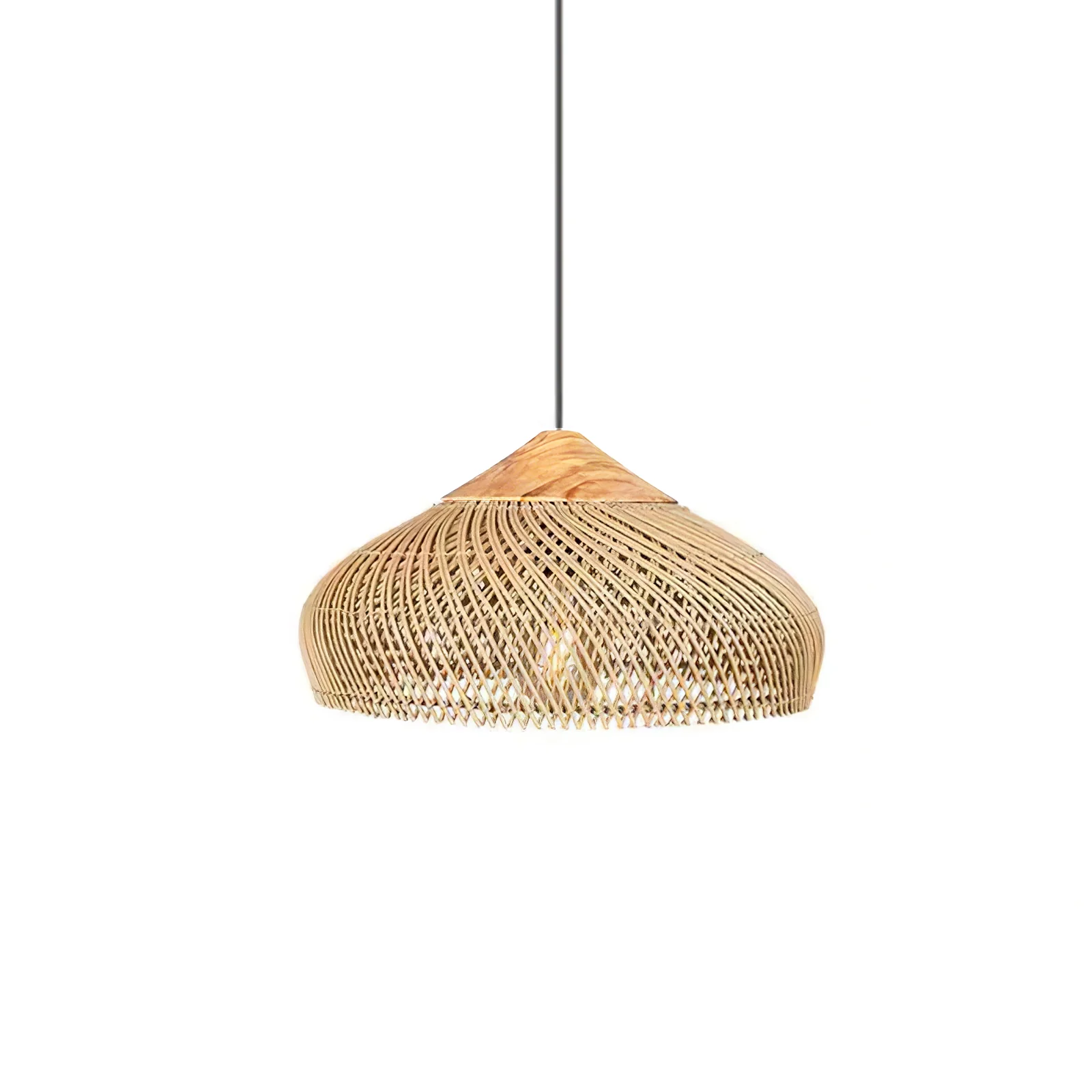 Braided Rattan Pendant Lamp - Image 105