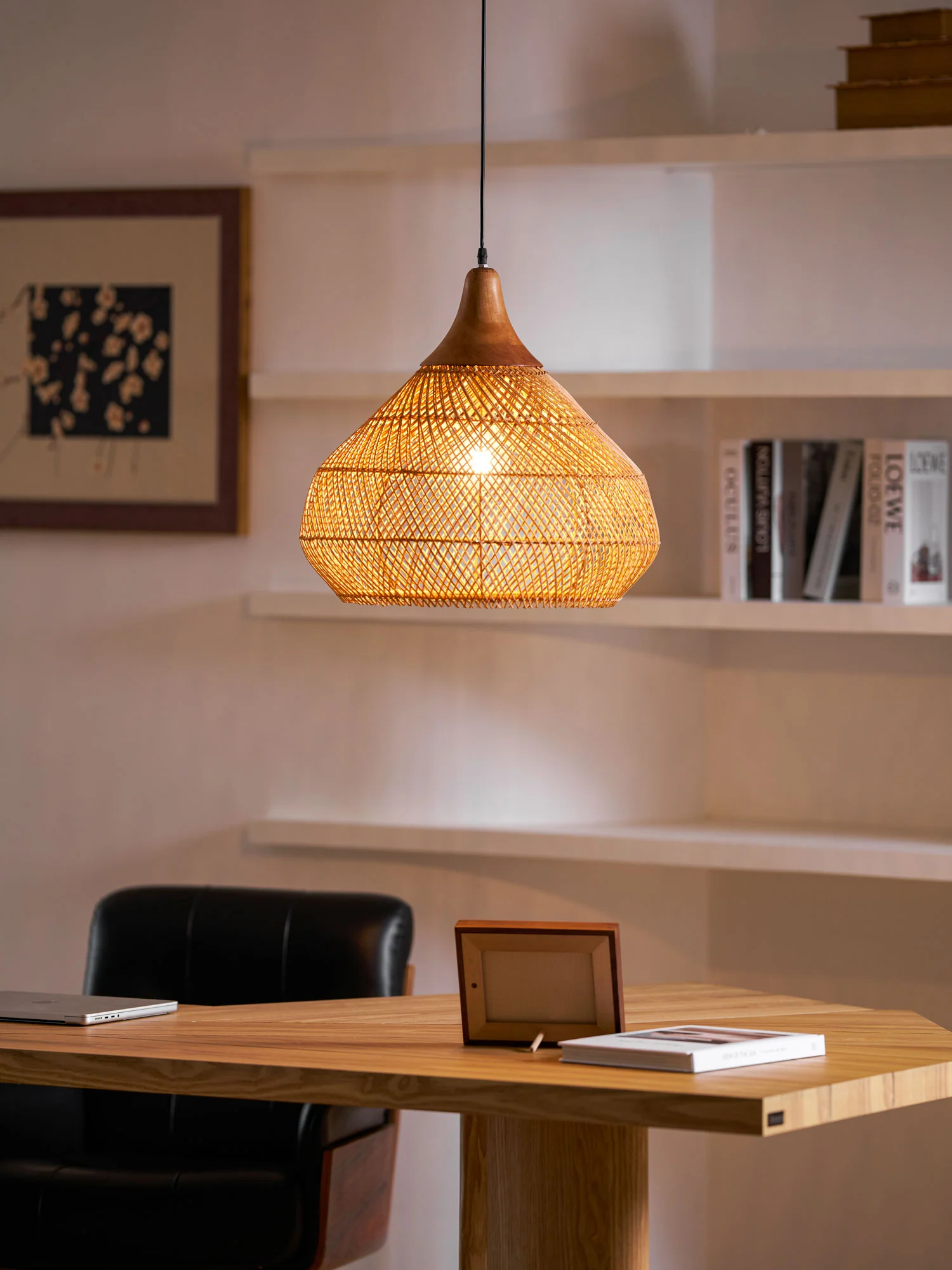 Braided Rattan Pendant Lamp - Image 13