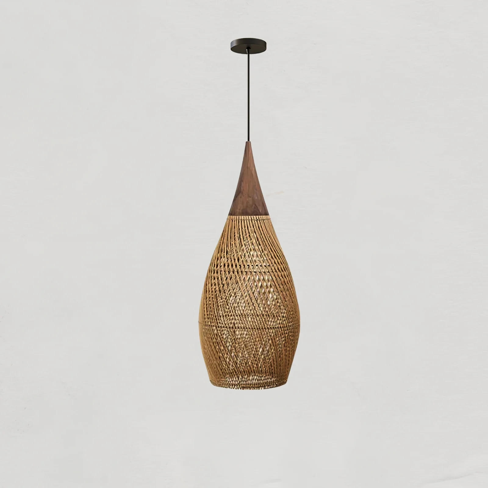 Braided Rattan Pendant Lamp - Image 30