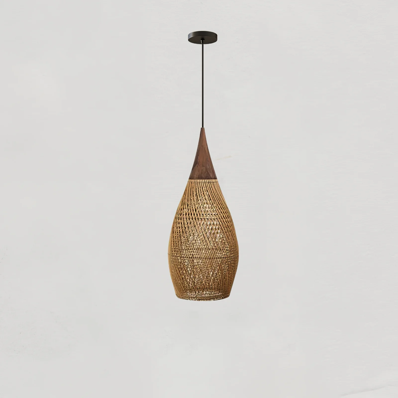 Braided Rattan Pendant Lamp - Image 53