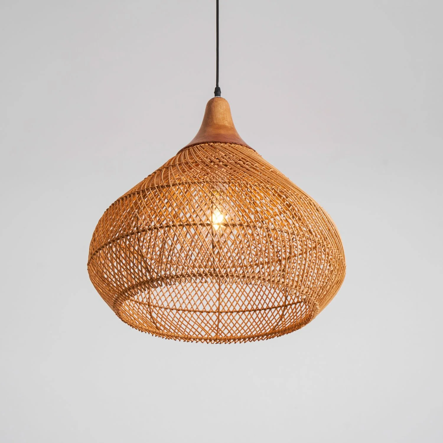 Braided Rattan Pendant Lamp - Image 87