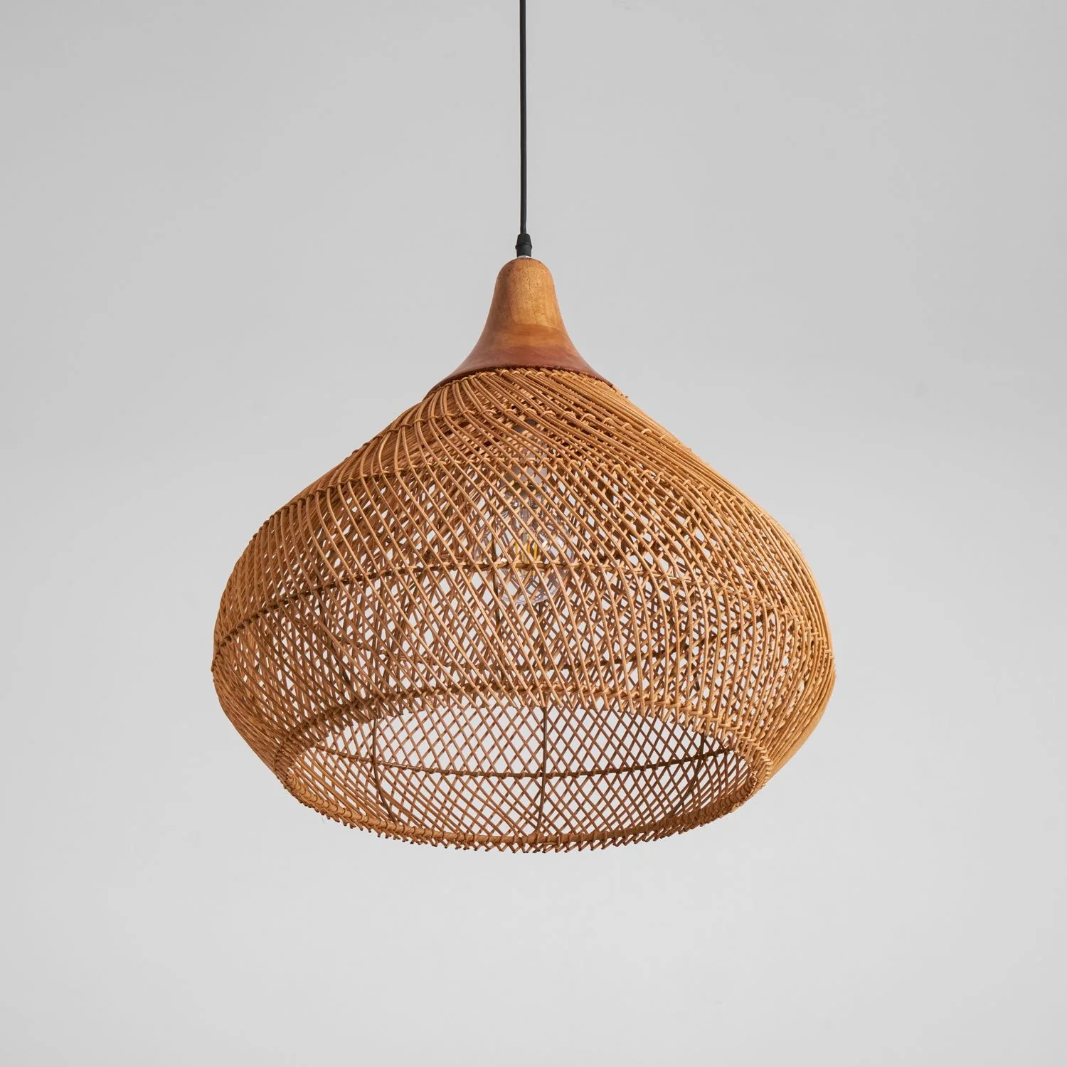 Braided Rattan Pendant Lamp - Image 88