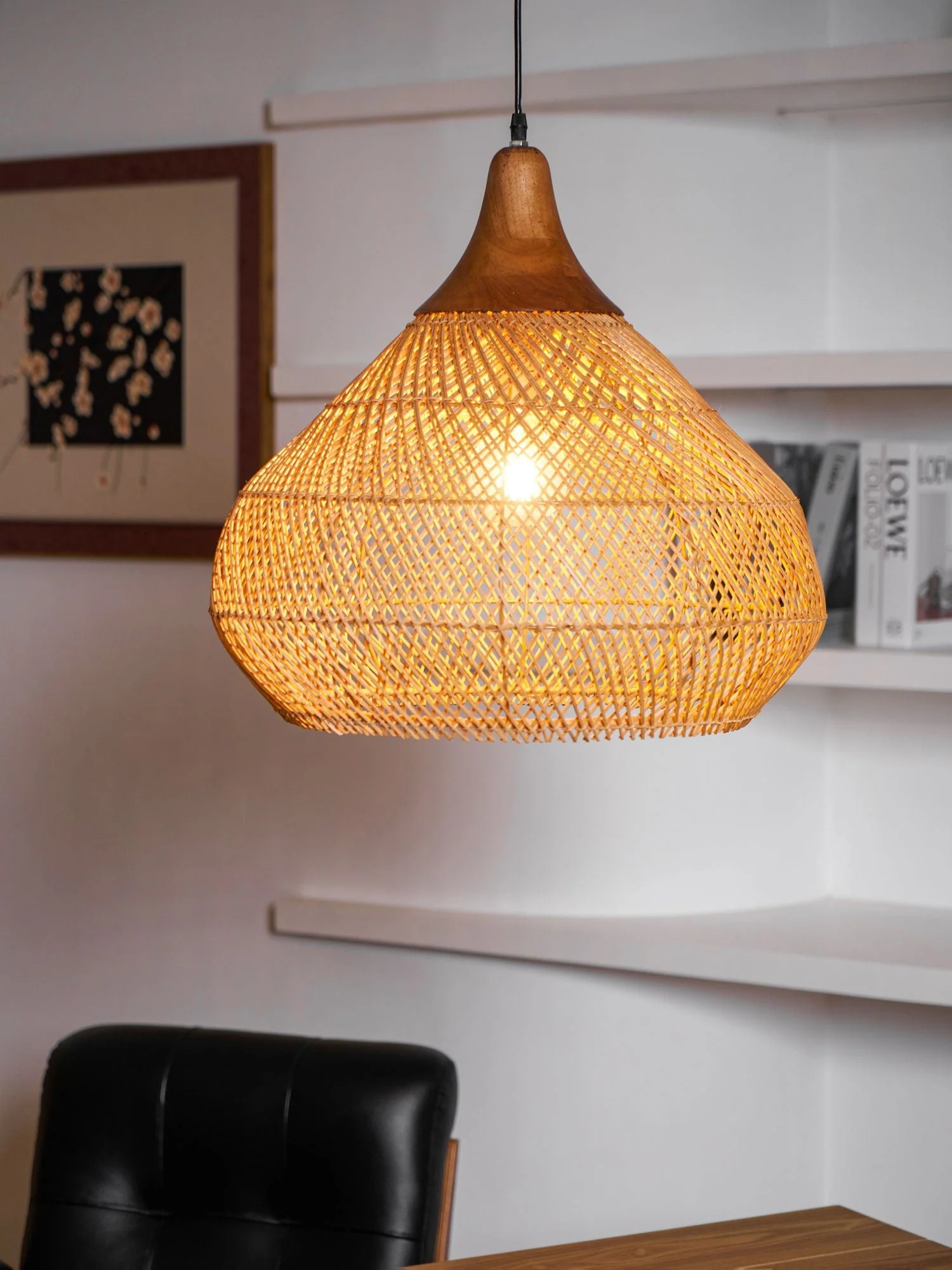 Braided Rattan Pendant Lamp - Image 91