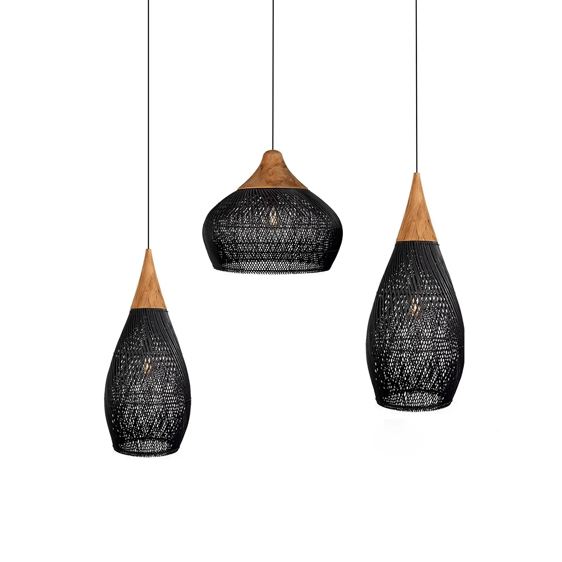 Braided Rattan Pendant Lamp - Image 94