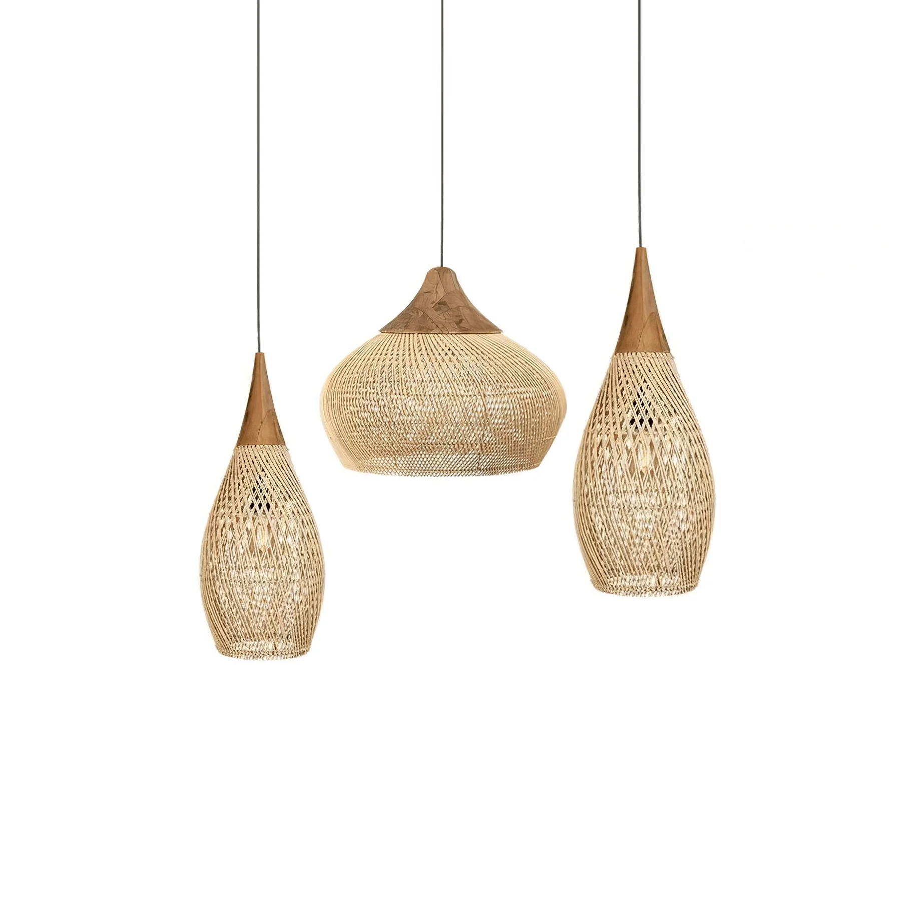 Braided Rattan Pendant Lamp - Image 95