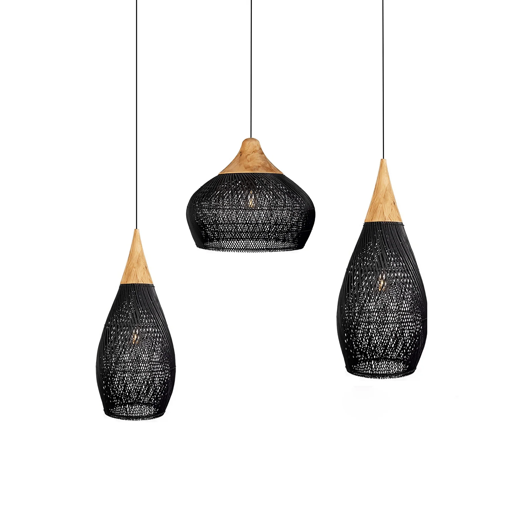 Braided Rattan Pendant Lamp - Image 97
