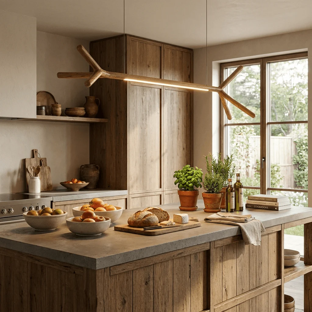 Branch Wood Linear Pendant Light - Image 3