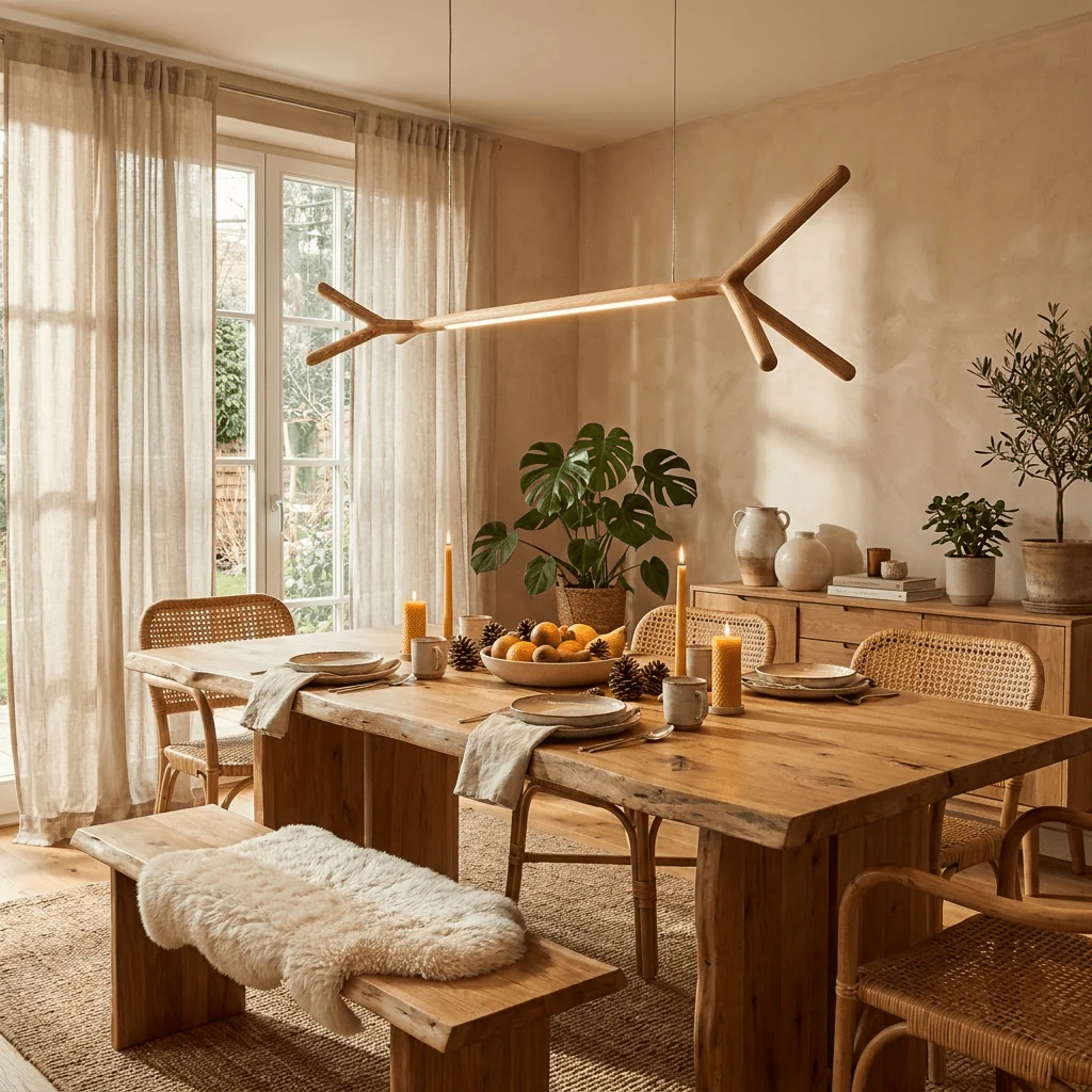 Branch Wood Linear Pendant Light - Image 4