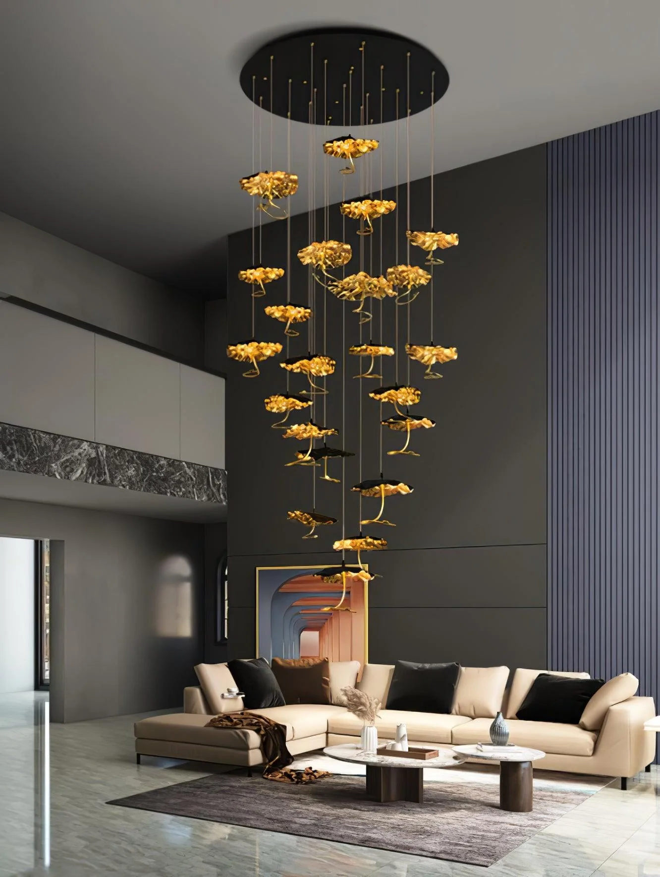 Brass Aviary Constellation Chandelier - Image 25
