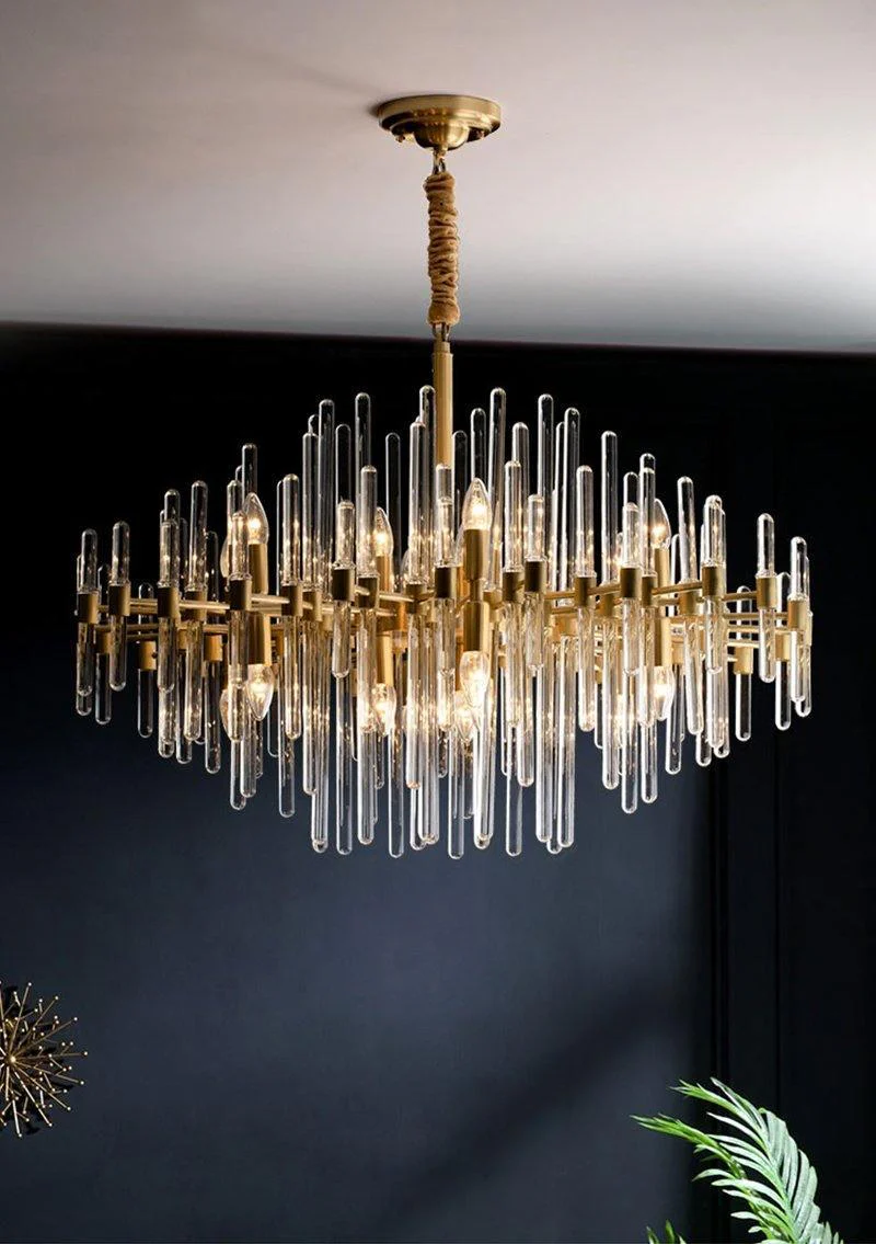 Vintage Antique Brass Chandelier - Image 19
