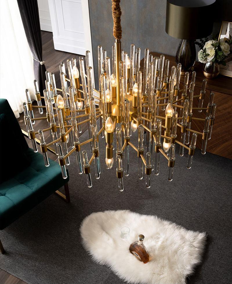 Vintage Antique Brass Chandelier - Image 26