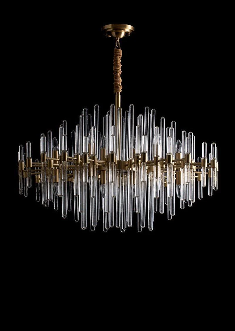 Vintage Antique Brass Chandelier - Image 28