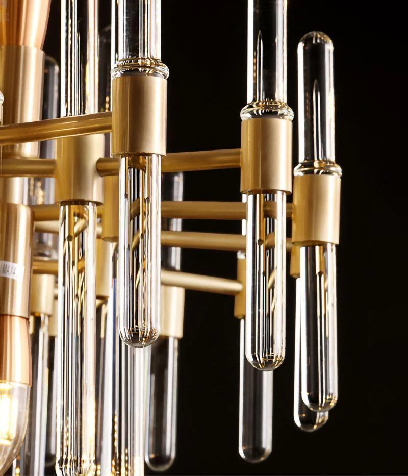 Vintage Antique Brass Chandelier - Image 32