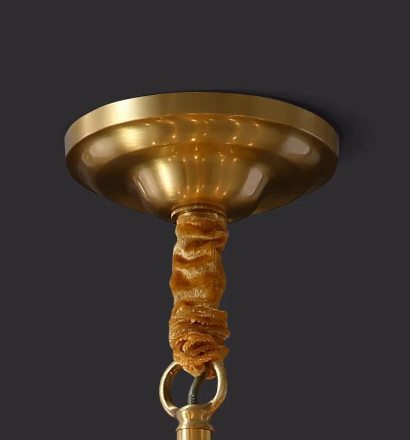 Vintage Antique Brass Chandelier - Image 36