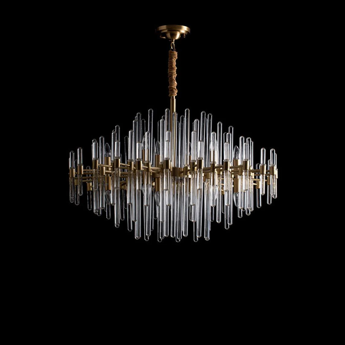 Vintage Antique Brass Chandelier - Image 41