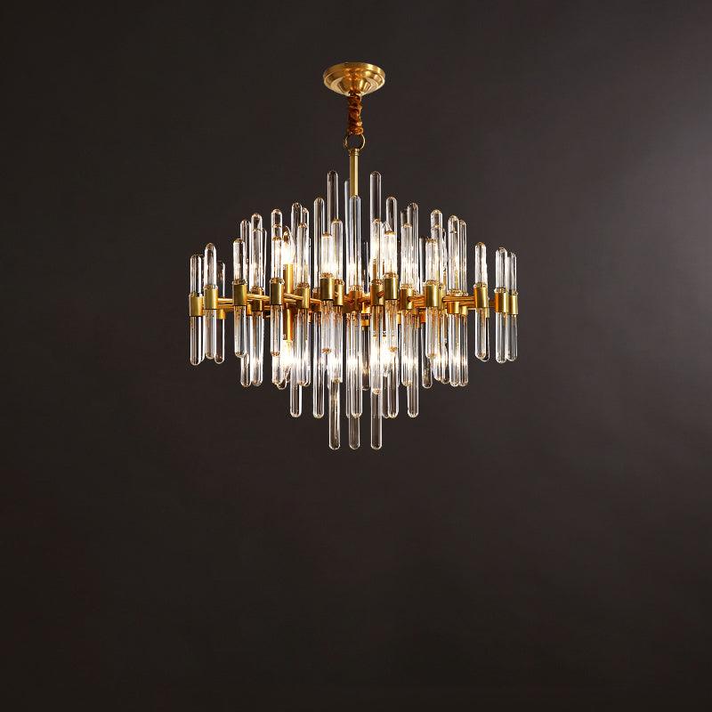 Vintage Antique Brass Chandelier - Image 43