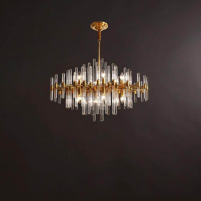 Vintage Antique Brass Chandelier - Image 44