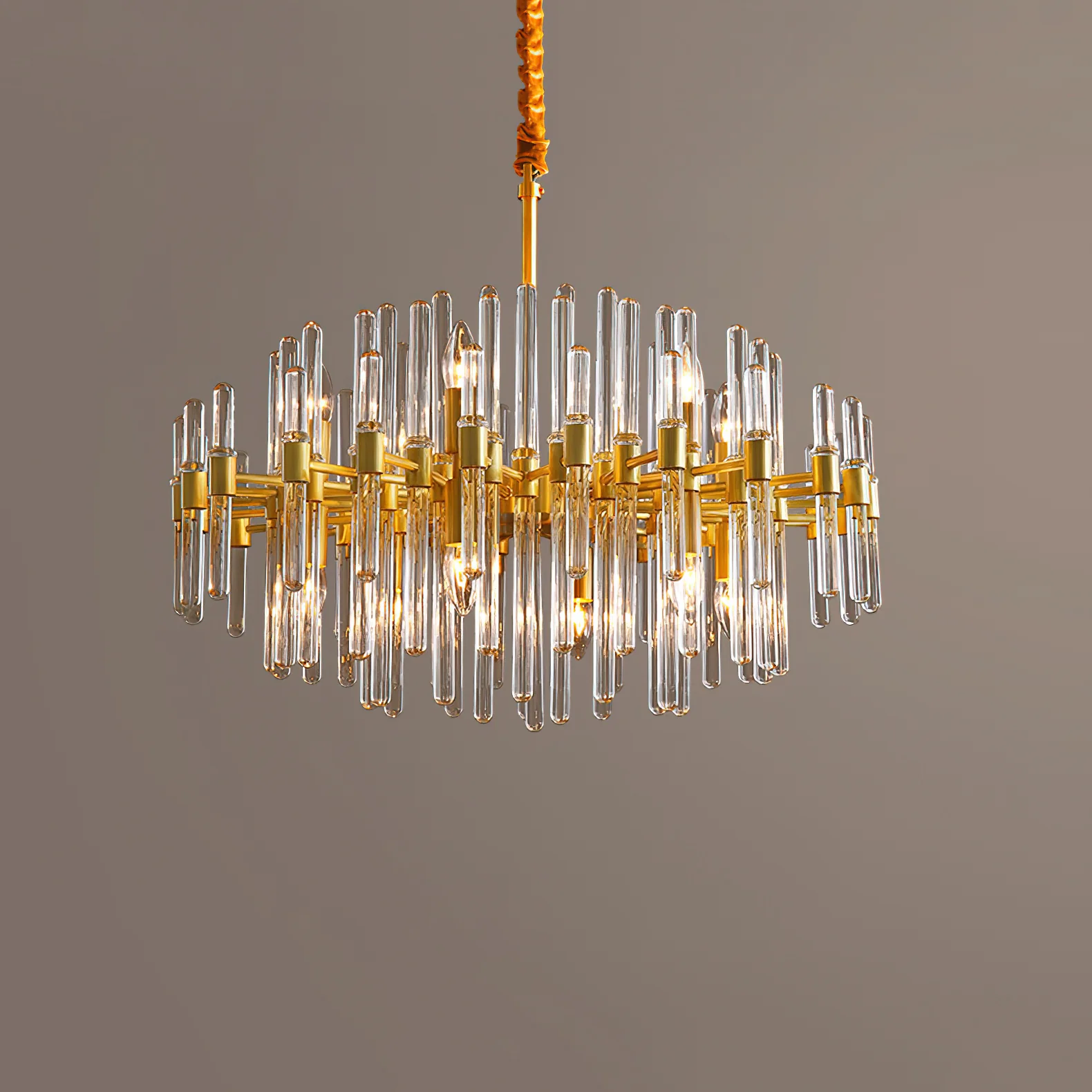 Vintage Antique Brass Chandelier - Image 51