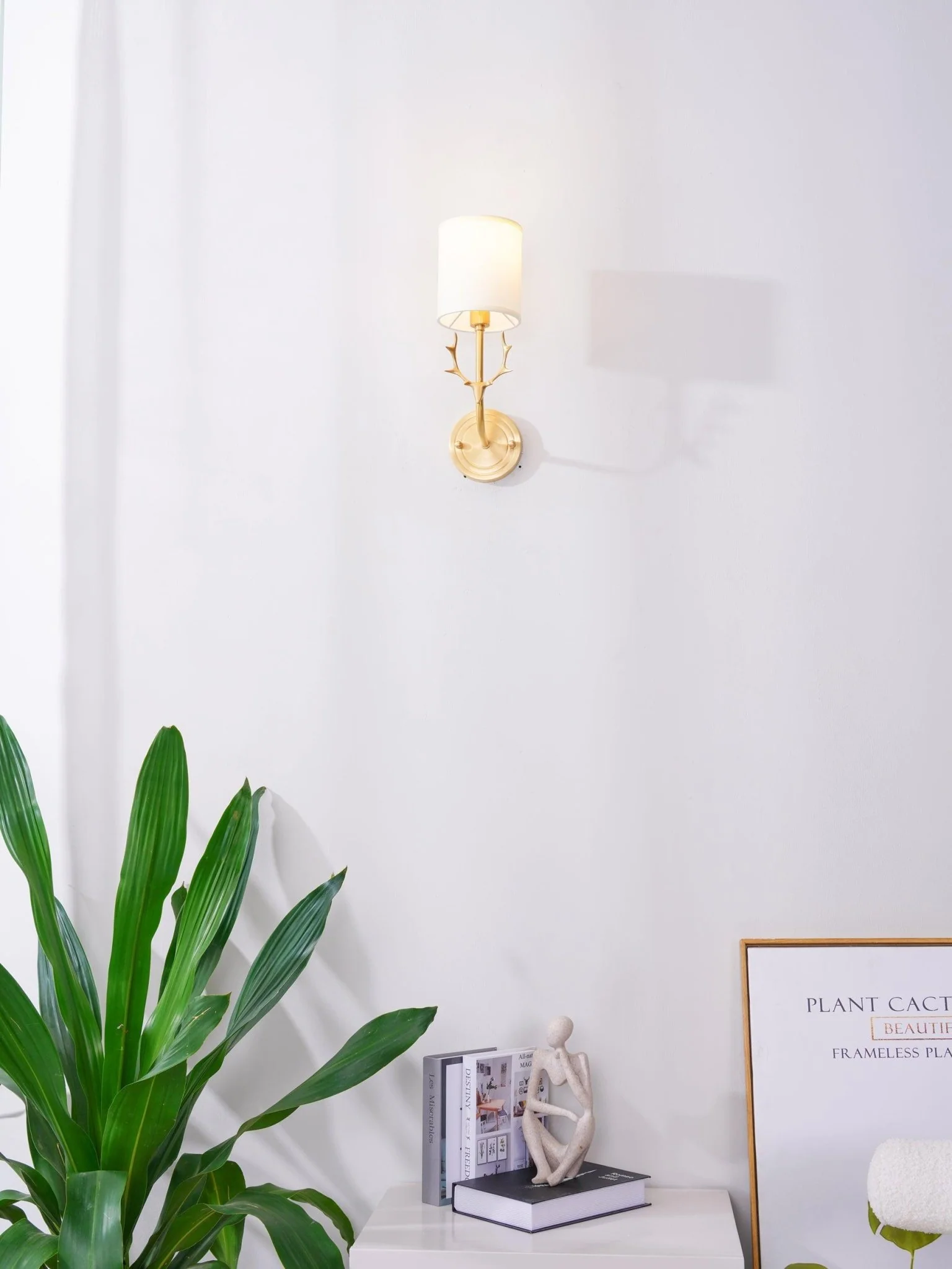 Brass Deer Head Wall Light - Image 16
