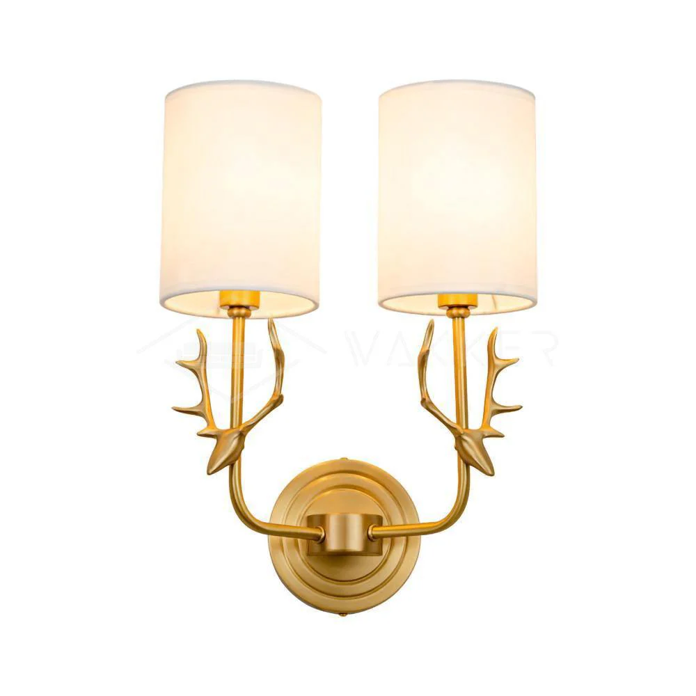 Brass Deer Head Wall Light - Image 29