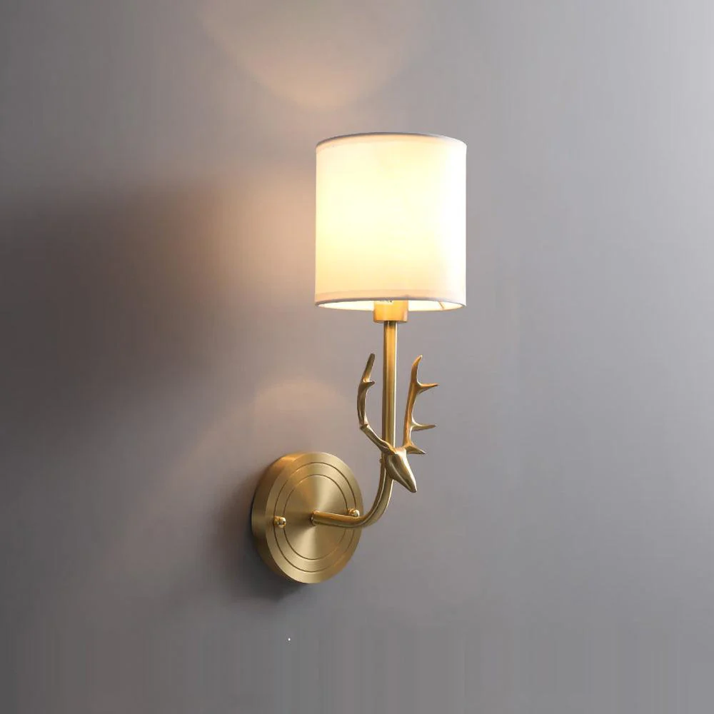 Brass Deer Head Wall Light - Image 43