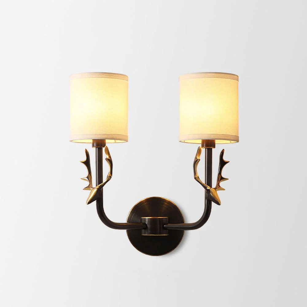 Brass Deer Head Wall Light - Image 44