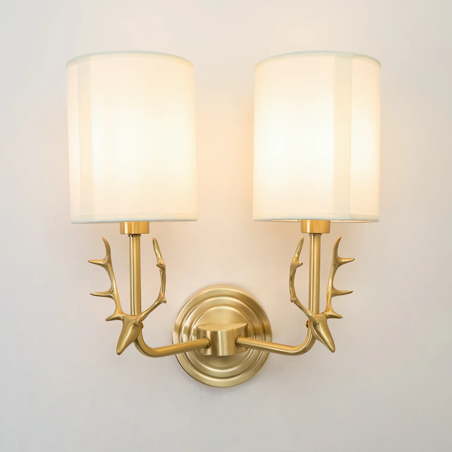 Brass Deer Head Wall Light - Image 55